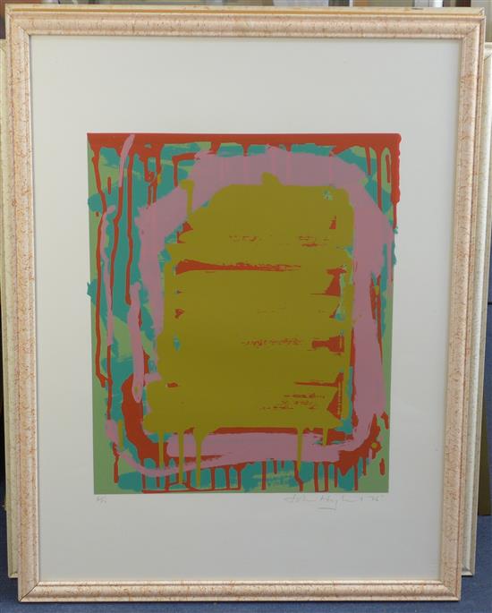 John Hoyland (1934-2011) Untitled, 33 x 25in.